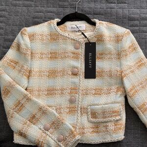 NWT Elliatt Ashlyn long sleeve tweed jacket